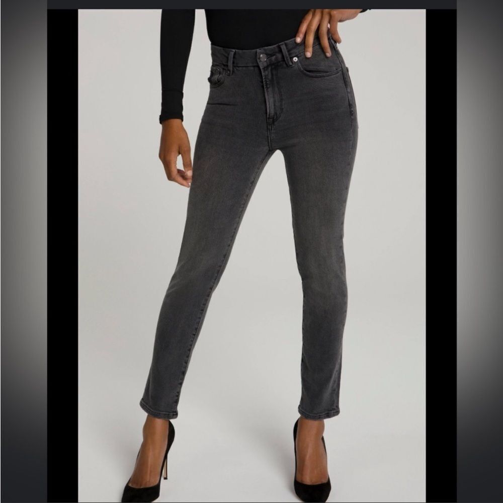 NWT good American good classic‎ jeans black 115 6/28